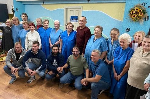 Humanitarian aid in action